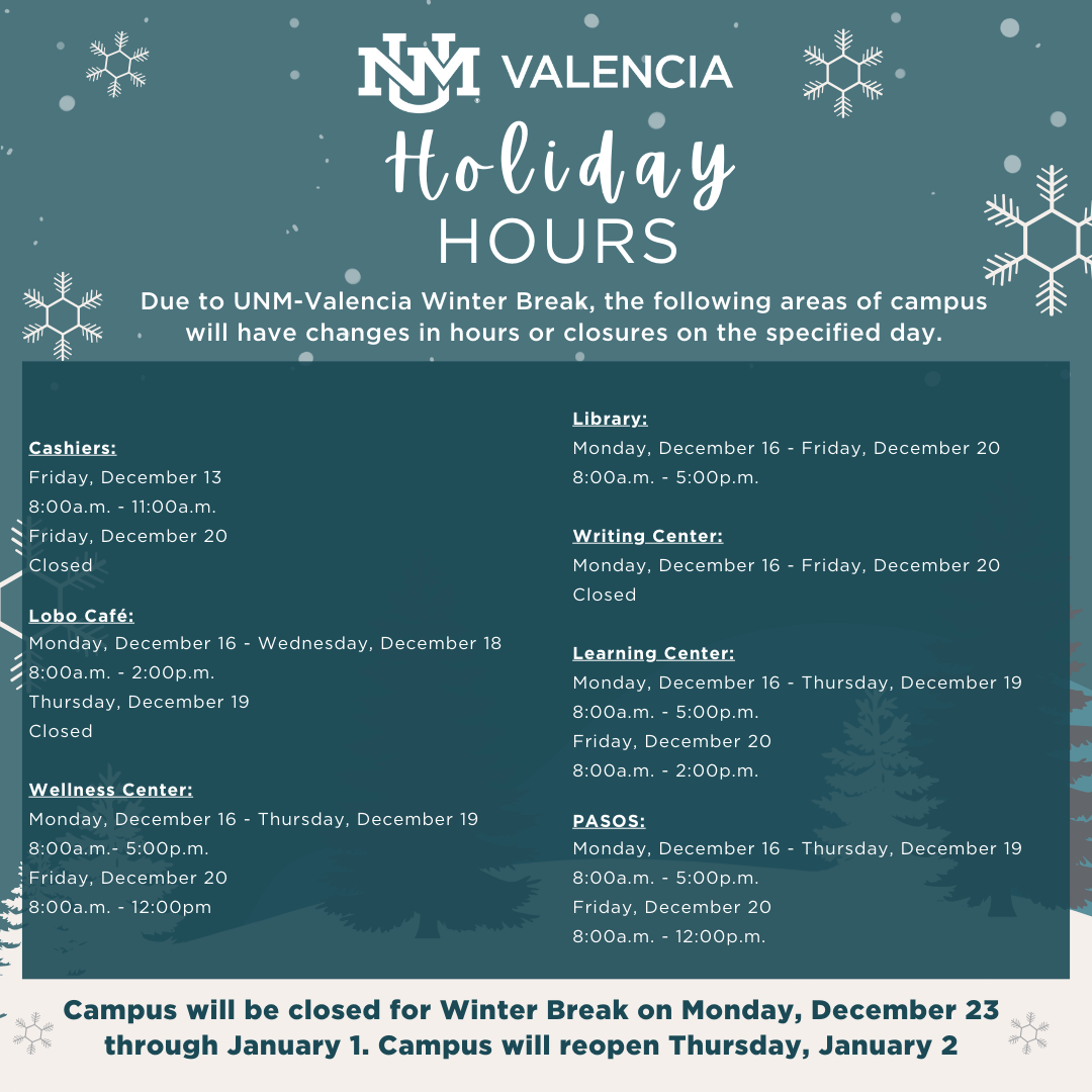 Winter Break Hours