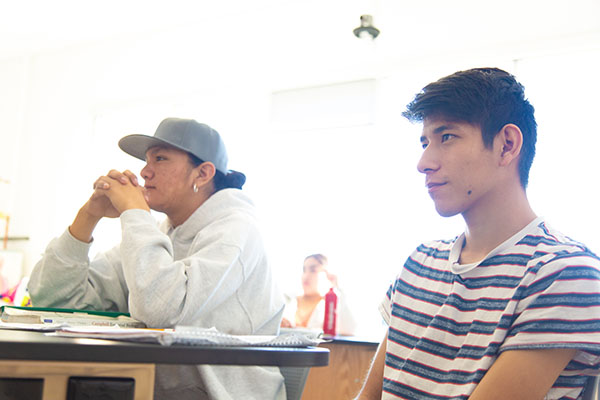 students in class