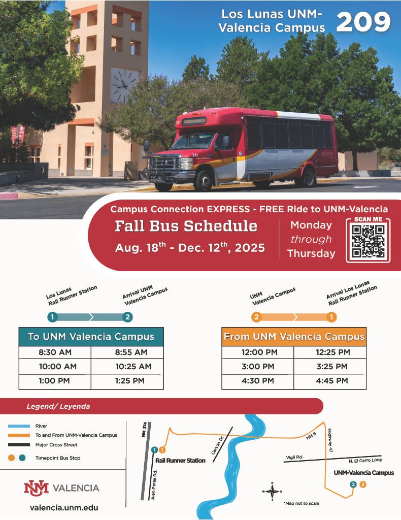 Rio Metro UNM-V Fall 2025 Route