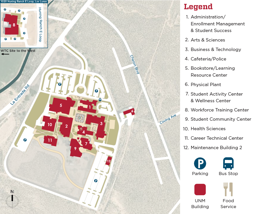 UNM-V Campus Map