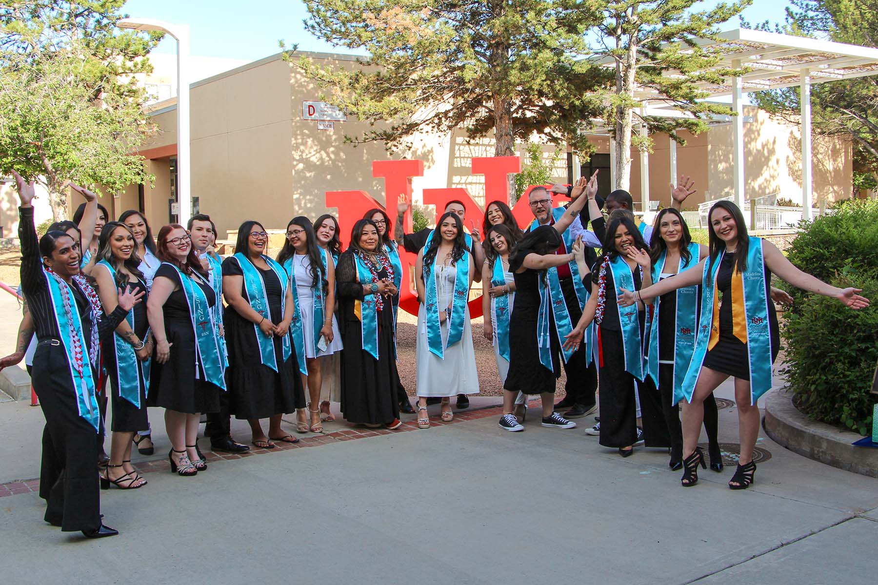 Nursing students celebrate at graduation