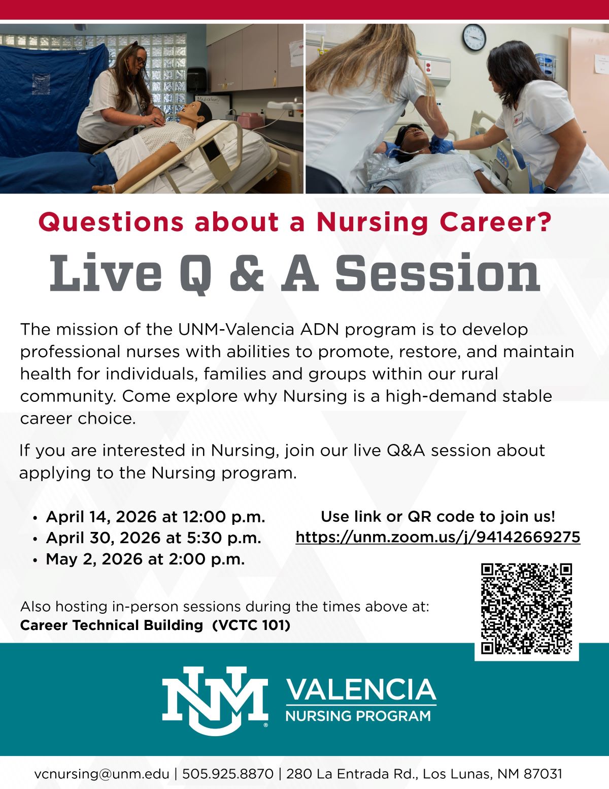 Nursing Program Live Q&A Sessions