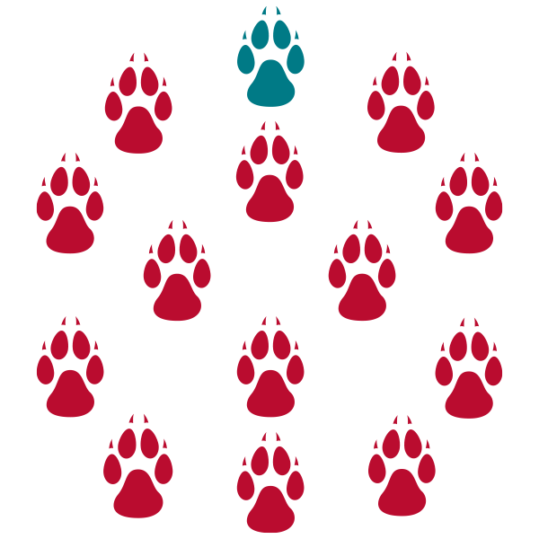 lobo pawprint icons