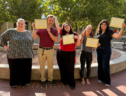 Quarterly Employee Recognition Award recepients.