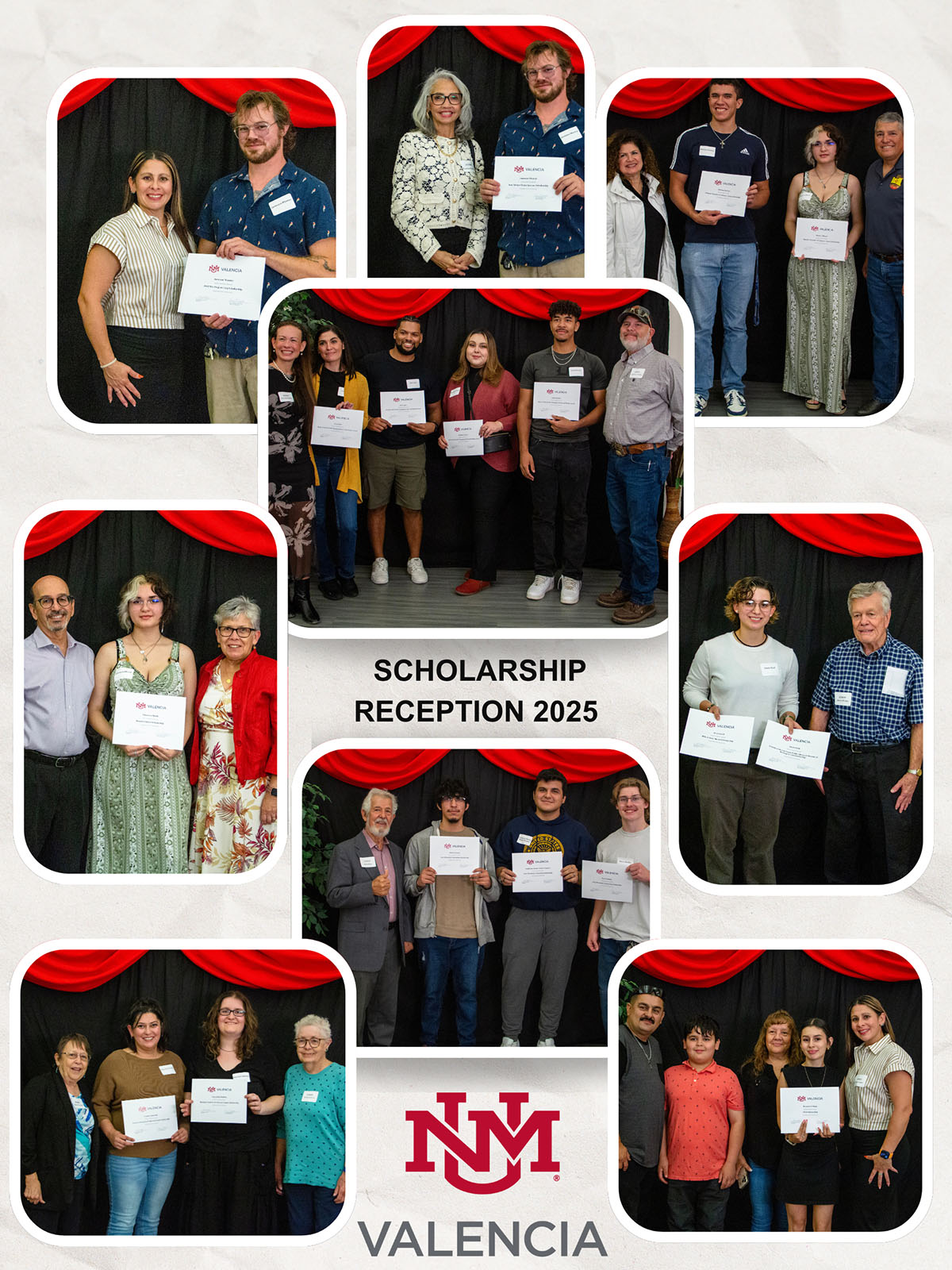 Photos of scholarship recipients.