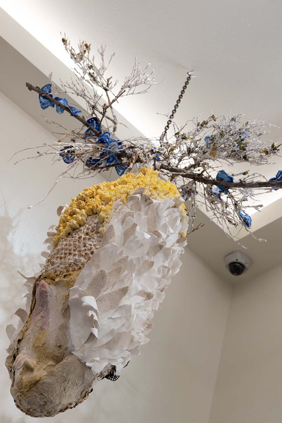 Mixed-media artwork from Stephanie Lerma's “tender” exhibition.
