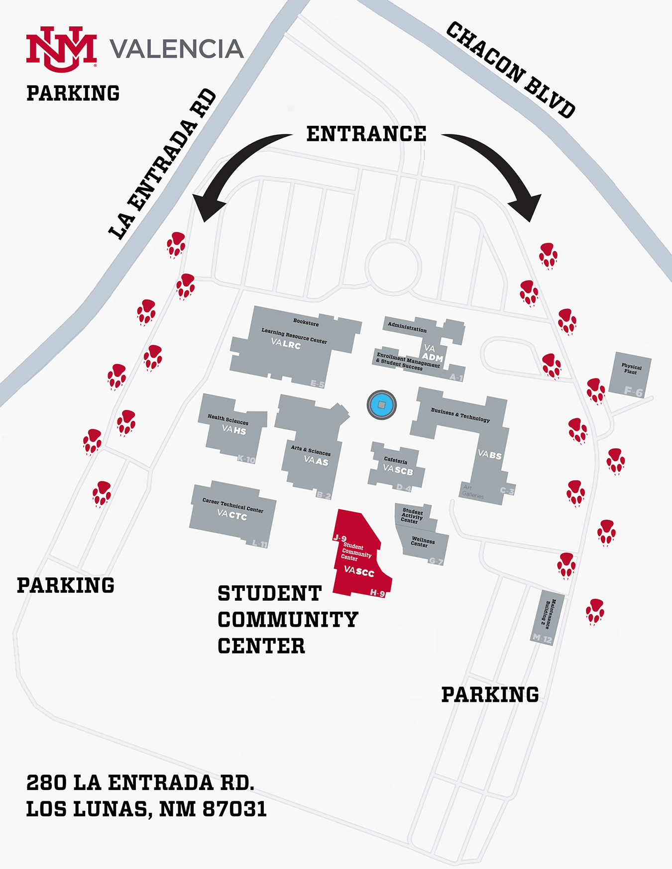 Graduation parking map